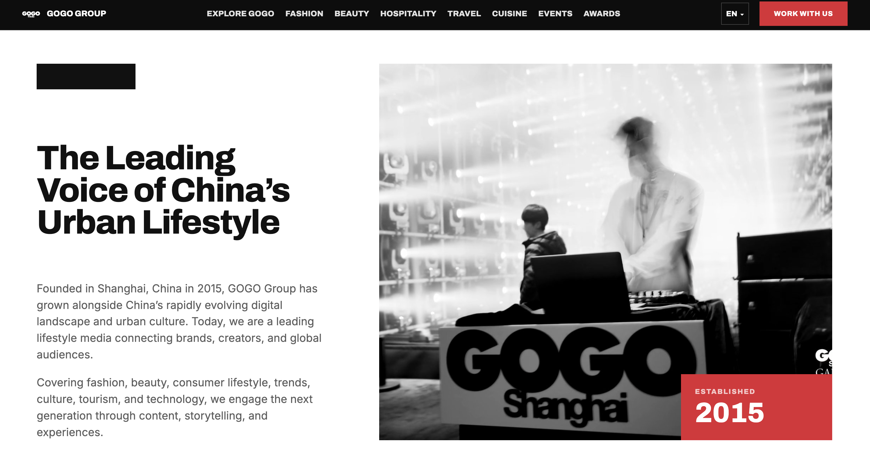 GOGOShanghai website preview